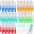 700 Pieces Interdental Brush Set Included 100 Braces Brush Between Teeth 600 Toothpick Toothpicks Tooth Floss for Cleaner Toothpick Tooth Flossing...
