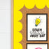 Astrobrights Bulletin Board Borders, 2" x 12", Solar Yellow, Pack of 20 Borders...