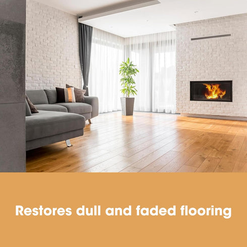 Furniture Clinic Vinyl Floor Polish | Revitalize and Protect | Formulated for Easy and Safe Application | Quick-Drying with a Shiny Protective Fin...