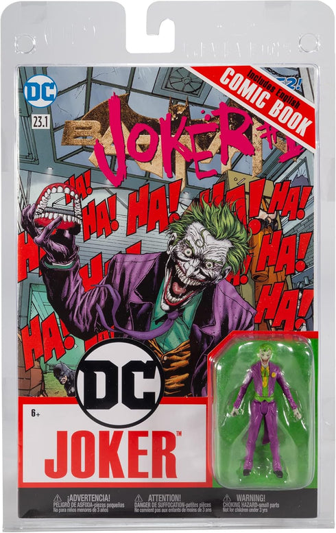 McFarlane Toys - DC Direct - 3IN Figure with Comic WV2 - Joker (DC Rebirth)...