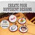 Harry Potter Stamped Cross Stitch 4 Pack, Embroidery Starter Kit for Beginners, Four Patterns, Fun & Easy Backpack Charms Craft Activity for Fans...