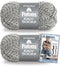 Patons Kroy Socks Yarn, 2-Pack, Grey Marl Plus Pattern...
