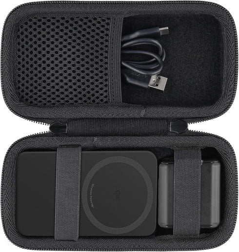 khanka Hard Travel Case Replacement for Anker MagGo 6600mAh/10000mAh Power Bank,Qi2 Certified 15W Ultra-Fast MagSafe-Compatible Portable Charger,C...