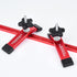 T track Hold Down Clamps - Double Cut Profile Universal T-Track Clamps, 6-3/8"L x 1-1/4"W - Woodworking and Clamps - Fine Sandblast Anodized - Red...