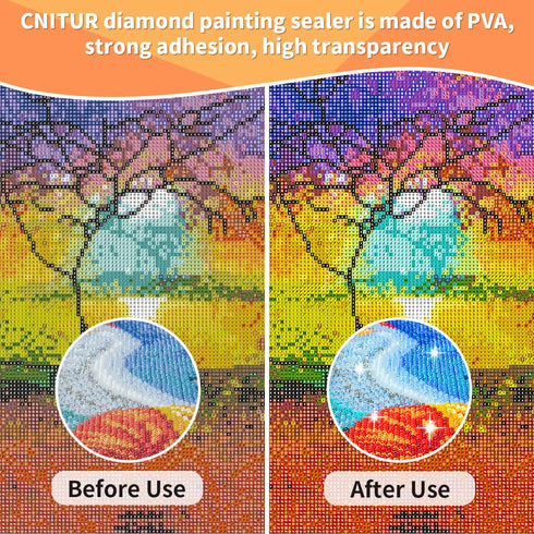 Diamond Painting Sealer 120ML/4 OZ, 5D Diamond Painting Glue, Diamond Art Glue Sealer for Diamond Painting, Puzzles and DIY Craft Hold & Shine Eff...