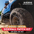 GlueTread External Patch Kit - for Tubeless Tires - No Need to Remove Tire - Kit Includes Enough Material to Patch 4 Tires - ATV Sidewall Repair K...