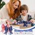 2 Rolls 20 Yard Red White and Blue Ribbon Patriotic Star and Striped Wired Ribbon Royal Blue USA Ribbon DIY Crafts for 4th of July, Independence D...