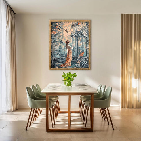 Posterizer 1 pcs-whimsical enchanted scene-fairies in nature 3-Collectibles & Fine Art-Fantasy & Fiction Art-Decor for Home & Office- unframed wal...