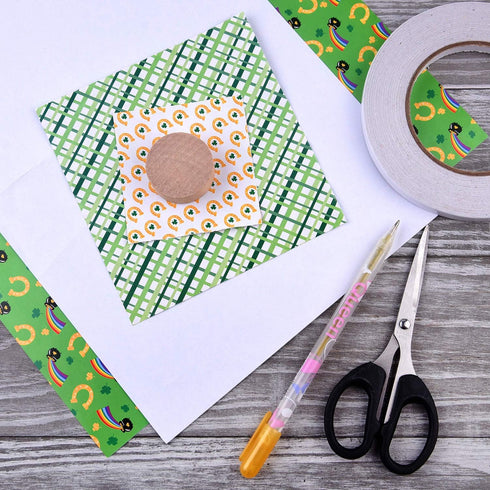 FEPITO 45 Sheets St.Patricks Day Pattern Paper Set, A4 Size Decorative Paper Card Making Scrapbook Decoration,St.Patricks Day Party Supplies...