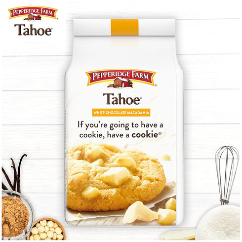 Pepperidge Farm Tahoe Crispy White Chocolate Macadamia Nut Cookies, 7.2 OZ Bag (8 Cookies)...