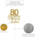 ALPHA K 80th Birthday/Anniversary Cake Topper – 80 Years Blessed & Loved Cake Topper with Gold Glitter...