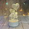 Acrylic Night Table Lamp with 33 Inch Power Cord Included (Bear)...