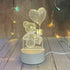 Acrylic Night Table Lamp with 33 Inch Power Cord Included (Bear)...
