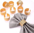 HEIDKRUEGER Napkin Rings Set Gold Dining Table Decoration Handmade Napkin Holder (B-12Pcs)...