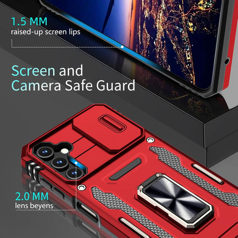 for Galaxy A14 5G Phone Case, Samsung Galaxy A14 5G Case with 2 Pack Screen Protectors, Heavy Duty Rugged Shockproof Case with Slide Camera Cover ...