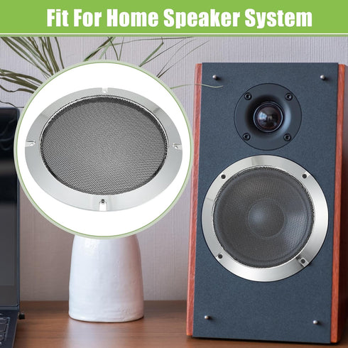 ACROPIX Universal 4" 6.5" Speaker Grills Cover Mesh Round 4 inch 6.5 inch Audio Speaker Subwoofer Guard Protector Case with Mounting Screws Iron P...