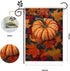 Fall Pumpkin Garden Flag, Autumn Thanksgiving Maple Leaf Garden Flag, Yard Home Decor Welcome Flag, 12x18 Inch Double Sided Burlap, Outdoor Lawn F...