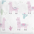 NoJo Super Soft Pink Llama Nursery Mini Crib Fitted Sheet, Pink, White, Green...