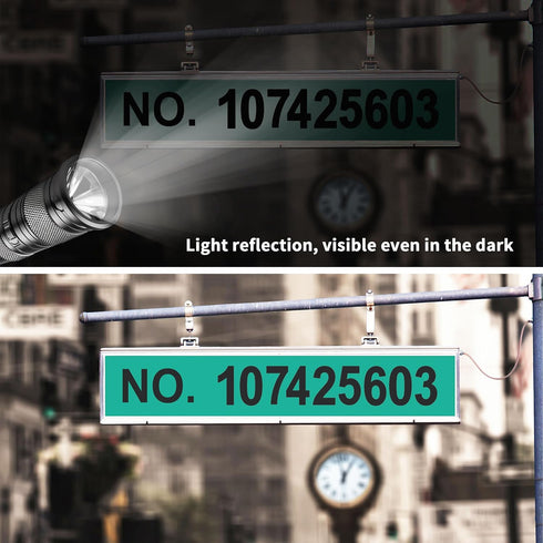 Reflective Mailbox Numbers Sticker, 3 Sets Large 0-9 Self Adhesive Vinyl Waterproof Number Sticker for Outside, Signs, Windows, Doors, Cars, Truck...