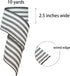 Black and White Striped Wired Ribbon, 2.5' x 10 Yards Wired Edge Ribbon for Wreath, Ticking Stripe Ribbon, DIY Craft and Gift Wrapping, Farmhouse ...