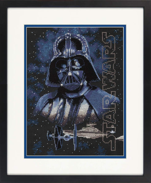 Dimensions Star Wars Darth Vader Cross Stitch Kit Black 14 Count Aida, 9" x 12",...