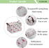 CLOCOR Rectangular Flamingo Storage Basket,Collapsible Cute Pattern Storage Bin,Waterproof Coating Storage Box with Handles,Gift Baskets, Shelf Ba...