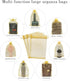 50pcs Large Organza Bags 8X12 Inch Gold Sheer Mesh Drawstring Gift Pouches for Christmas Wedding Party Favors (Gold)...