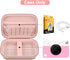 Canboc Carrying Case Compatible with KODAK Printomatic Digital Instant Print Camera, Zipper Mesh Pocket fit Photo Paper and Cable, Rose Gold (Case...