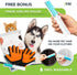 Pet Grooming Gloves - Gentle Deshedding and Washing Glove - Cat Grooming Glove - Dog Grooming Gloves - 260 Silicone Tips Per Dog Brush Gloves for ...