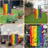 Pride Garden Flag, Gay Flag Pride Flag Outdoor Gay Pride Flag Rainbow Flag LGBTQ Flag, Heart Double-Sided Progress Pride Flag Garden Lawn Porch Ya...