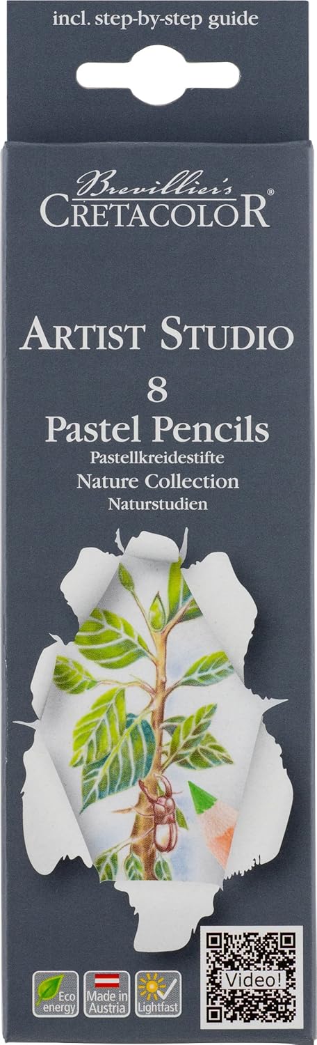 Cretacolor Artist Studio Pastel Pencil Sets, Artist Studio Line Pastel Pencil, Nature Collection, Set of 8...