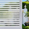 Niviy Frosted Window Film Privacy Window Sticker Non Adhesive Window Vinyl Film Removable Static Cling Window Film UV Protection Striped Pattern f...
