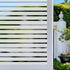 Niviy Frosted Window Film Privacy Window Sticker Non Adhesive Window Vinyl Film Removable Static Cling Window Film UV Protection Striped Pattern f...
