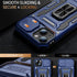 MERRO for iPhone 13 Case with Screen Protector,Sliding Camera Cover,Military-Grade Cover with Magnetic Stand Phone Case 6.1" Navy Blue......
