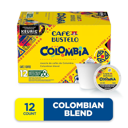 Café Bustelo Colombian Blend Coffee, 12 Keurig K-Cup Pods...