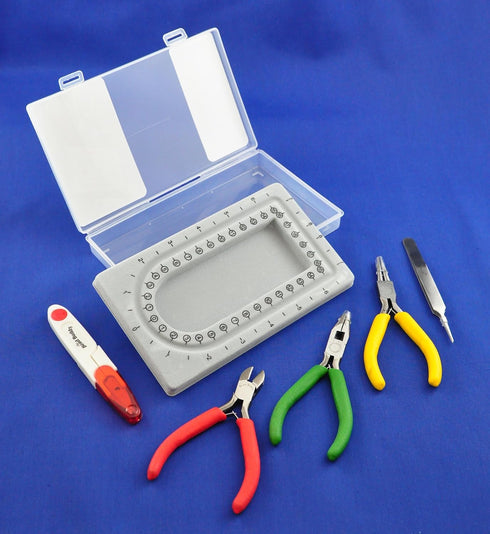 Bead Buddy Beader’s Mini Travel Kit-Bead Storage Case-5 Essential Beading Tools-Create Beading Projects Anywhere-Compact and Easy to Carry...