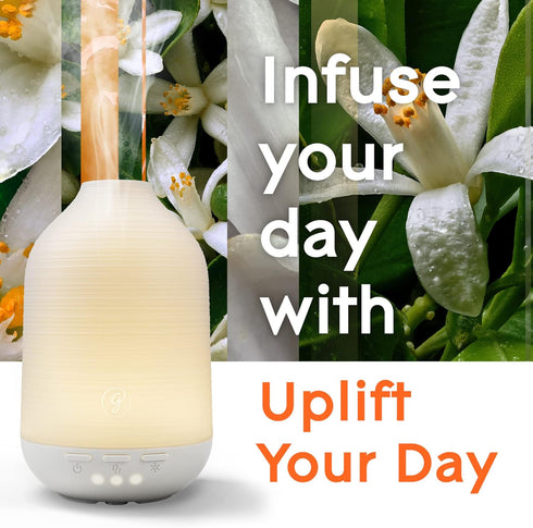 Glade Aromatherapy Diffuser & Essential Oil, Air Freshener for Home, Uplift Your Day Scent with Notes of Orange & Neroli, 0.56 Fl Oz...