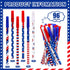 Eaasty American Flag Pens Bulk Patriotic USA Gel Ink Pen Independence Day Pen Stars Stripes Ballpoint Pens for Home School Office Supplies 4th of ...
