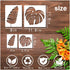 Large Tropical Leaf Stencils for Painting on Wood Wall Reusable Leaves Fern Palm Stencils for Crafts Canvas Furniture Wall Drawing Card Making Pat...