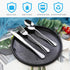 4PCS Premium Travel Utensils With Case, Stainless Steel Reusable Portable Utensils Set With Case, Lengnoyp Travel Silverware Set With Case for Lun...