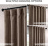 HPD Half Price Drapes - Faux Linen Curtains for Living Room (1 Panel) - 50W X 84L - Textured Room Darkening Curtains for Bedroom 84 Inches Long - ...