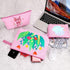 10 Pieces Cotton Canvas Makeup Bag with Bottom and Strap, Multi-Purpose Cosmetic Bag with Zipper Travel Toiletry Pouch, Blank DIY Craft Bag Pencil...