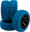 75mm/2.95'' Rubber Tires & Plastic Wheel Rims 12mm Hex Hub Compatible with Traxxas 4tec 2.0 HSP Tamiya HPI Kyosho 1/10 On-Road Touring Car, WLtoys...