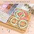 TEXGIZRLY Clay Bead Bracelet Kit, Friendship Bracelet Making Kit for Girls, 24 Colors Clay Beads for Bracelets Making, Beads for Jewelry Making Ki...