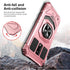 TJS Compatible for BLU View 4 (B135DL) Case, with Tempered Glass Screen Protector, Metal Ring Magnetic Support Kickstand Heavy Duty Drop Protectio...