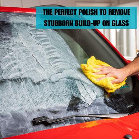 Invisible Glass 91411 Glass Stripper Hard Water Spot Remover Kit - Removes Coatings, Water Stains, Waxes, Oils, and More - Glass Polish Car Window...