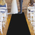 YADI Black Carpet Aisle Runner for Wedding, 24 in×15 ft, Non-Woven Polyester Fabric, Black Runway Rug for Awards Night Theme, Proms, Parties and E...