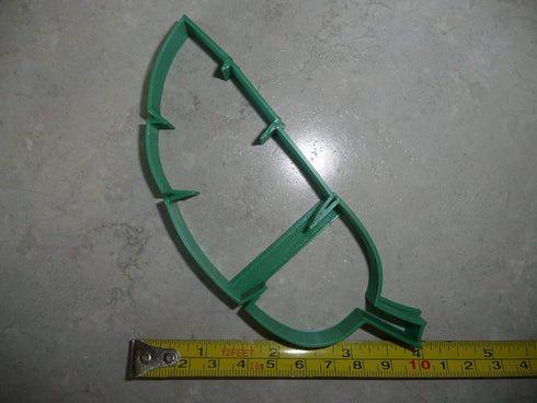 BANANA LEAF OUTLINE TROPICAL PLANT LEAVES COOKIE CUTTER MADE IN USA PR3761...