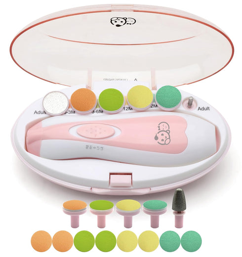 Baby Nail Trimmer 21 in 1, Usage Labeled Case & 13 Extra Replacement Tools, Royal Angels Baby Electric Nail File, Baby Nail Care, Nail Clipper New...