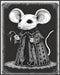 Posterizer 1 pcs- gothic mouse in classic goth clothes-Gothic Art-Art for Animal Lovers- Living Room Bedroom Decor- unframed wall art...